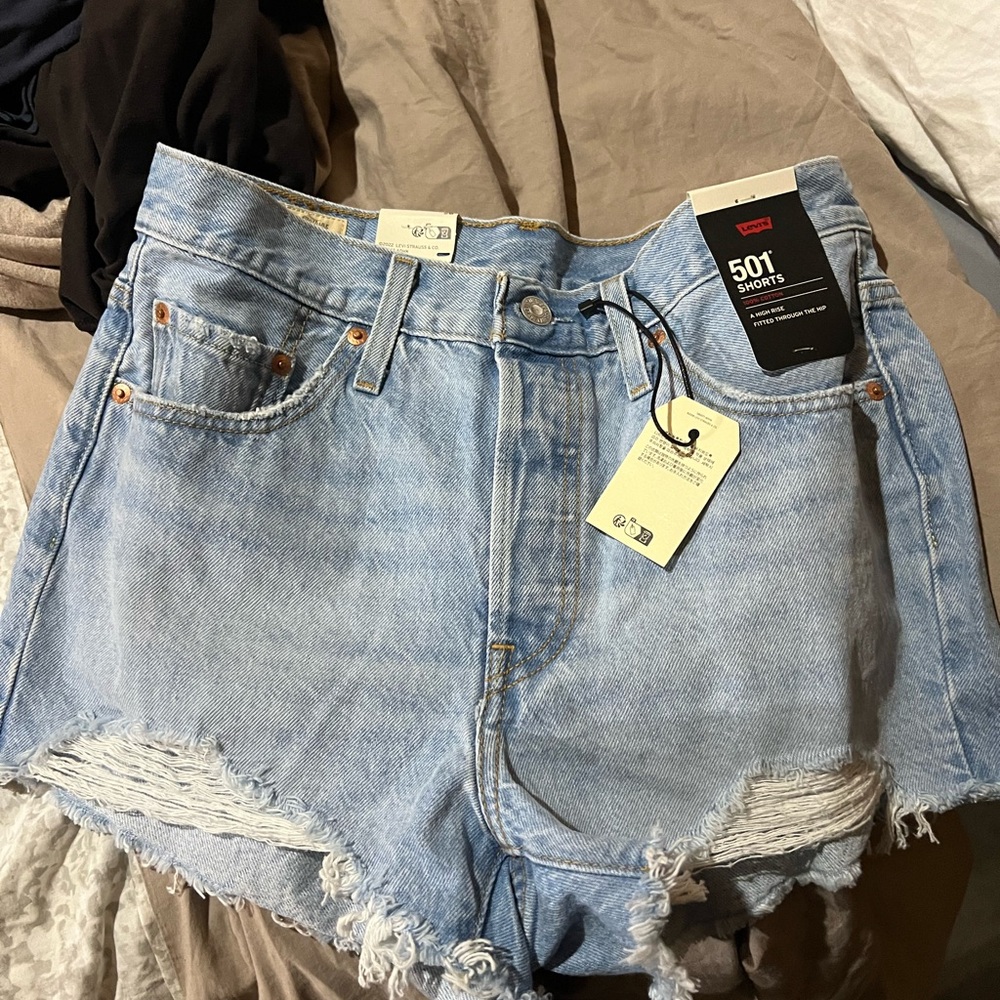 Levi's Women's Classic Light Blue Jean Shorts